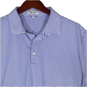 Peter Millar Mens Golf Polo Shirt XL Summer Comfort Purple Performance Stretch